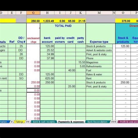 Surgery Spreadsheet Example 4