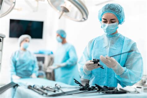 Surgical Assistant Preparing the Operating Room