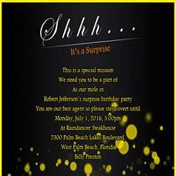 Surprise Birthday Party Invitation Idea 8