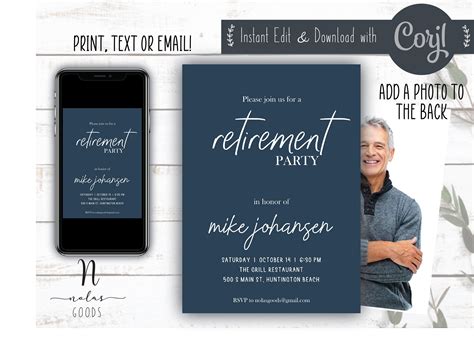 Surprise Retirement Party Invitation Templates Gallery 4