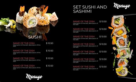 Sushi Menu Design Tips