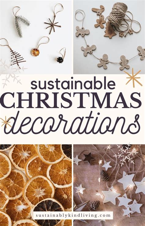 Sustainable Christmas tree decorations