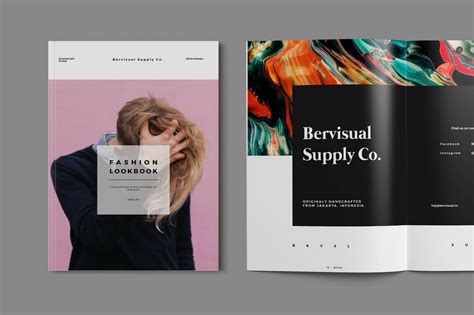 A sustainable design lookbook template with eco-friendly illustrations and natural colors