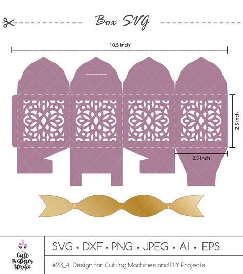 Svg Gift Box Templates for Silhouette