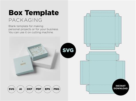 Svg Gift Box Templates with Lids