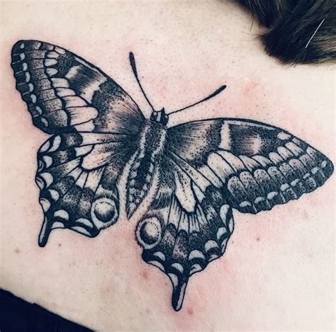 Swallowtail butterfly tattoo design