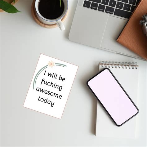 Sweary Affirmations Printable For Confidence Boosters