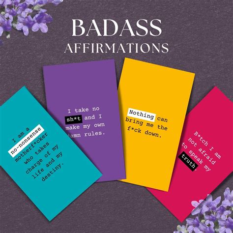 Sweary Affirmations Printable For Self-Care