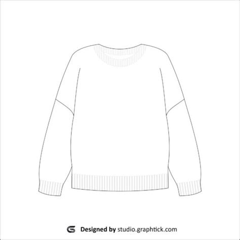 Sweater template 10