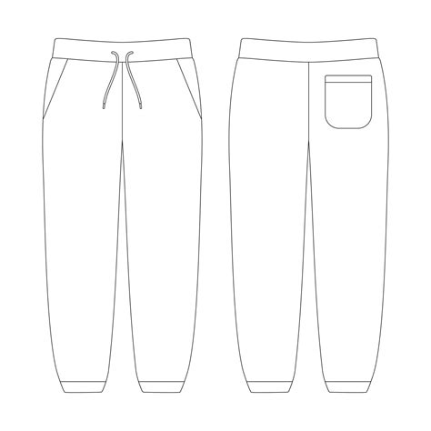 Sweatpants Template Design Concept 3