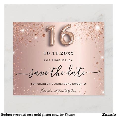 Sweet 16 save the date idea 10