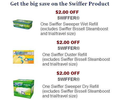 Swiffer Newsletter Coupons