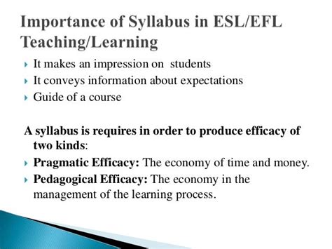 Syllabus importance