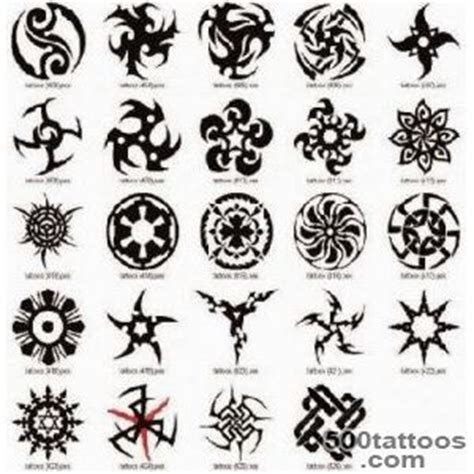 Symbol tattoo stencils