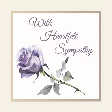 Sympathy Card with Flowers