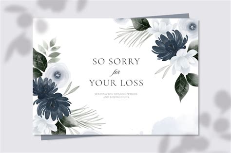 Sympathy Goodbye Card Template