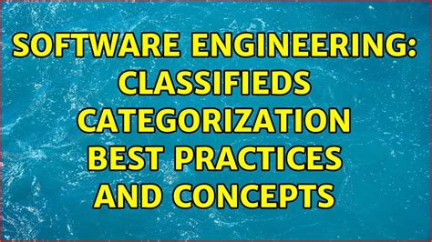 System Categorization Best Practices