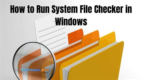 Run System File Checker to Fix Error &H80070057