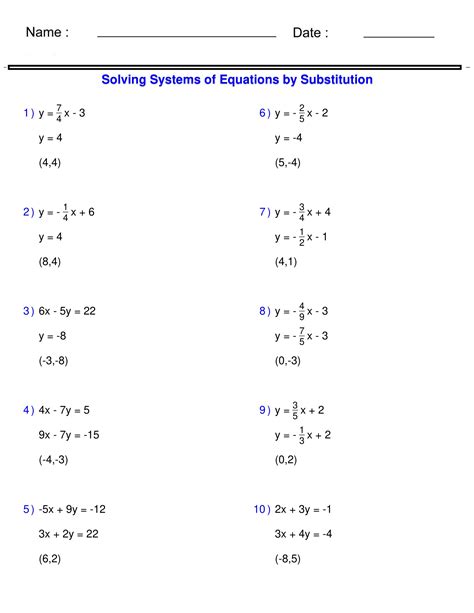 System of Equations Example