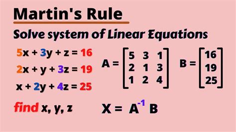 Matrix Method Systems of Equations