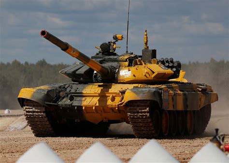 T-72 tank in action