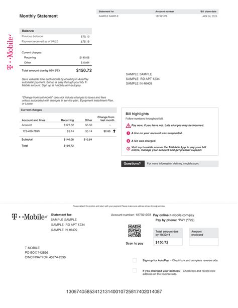 T-Mobile phone bill assistance