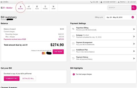 T-Mobile phone bill tips