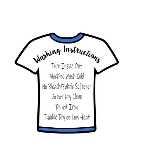 T-Shirt Care Instructions Image 10