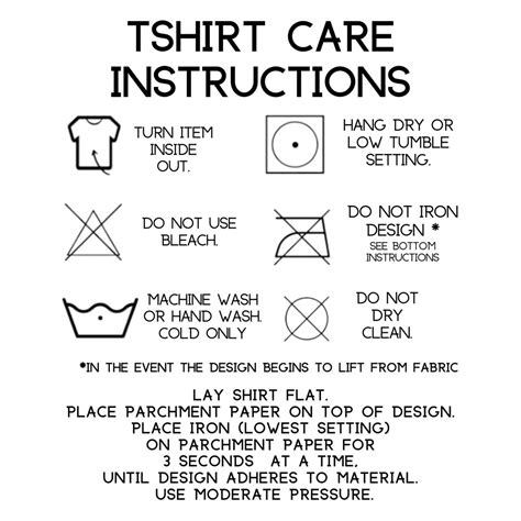 T-Shirt Care Instructions Image 9