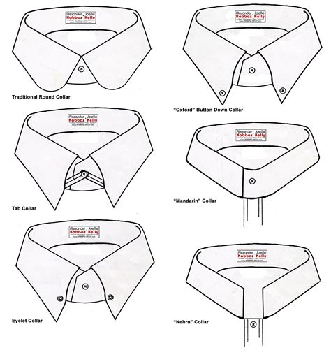 T Shirt Collar Template Types