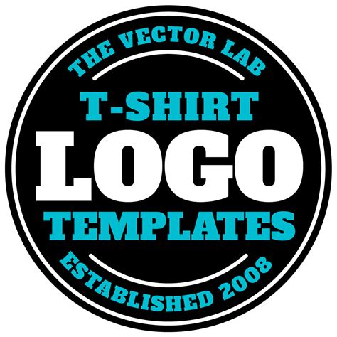 T-shirt design template logos