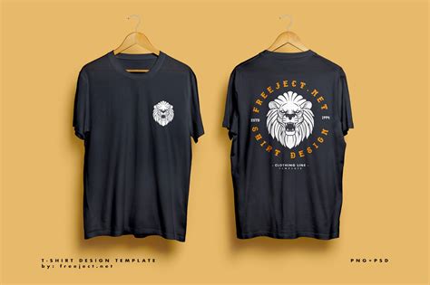 T-shirt design template PSD