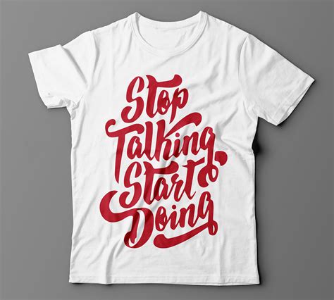 T-shirt design template typography