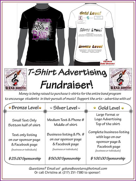 T-shirt fundraiser template 2