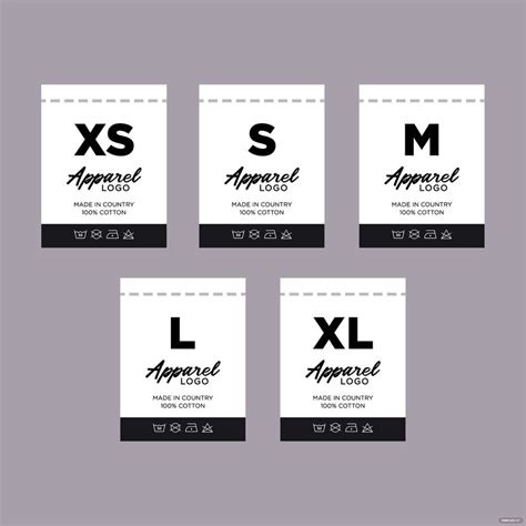 T-Shirt Label Template Style