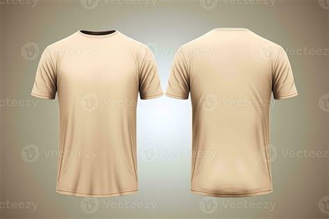 T-Shirt Mockup Template Front and Back