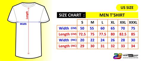 T-Shirt Size Guide