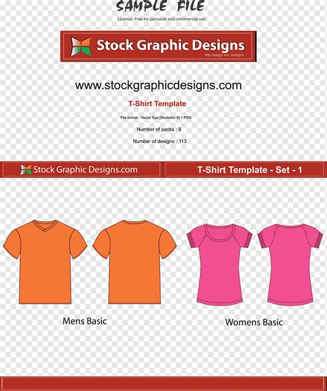 T-shirt template PNG with bold design