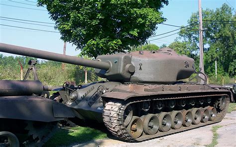 A T30 tank on display