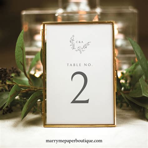 Table Number Design Ideas