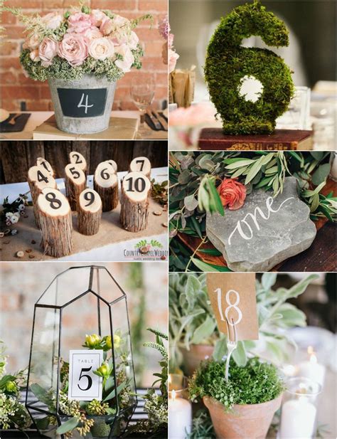 Table Number Ideas