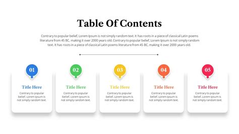 Table of Contents PowerPoint Template Inspiration