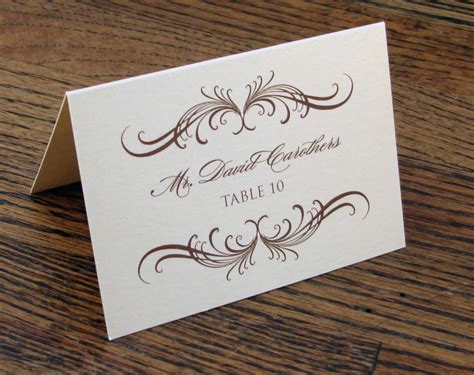 Table Place Card Printable