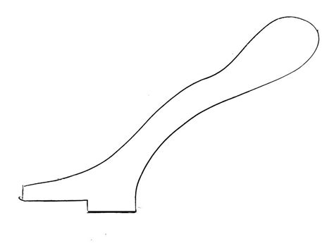 Table saw push stick template 9