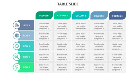 Table Template Example 1