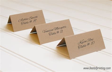 Table Tent Name Card Design