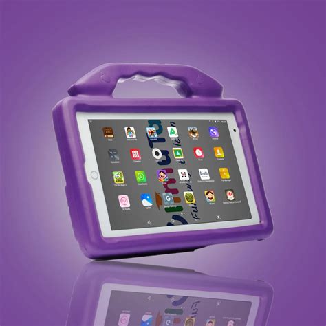 Image of a tablet with educational apps on the screen