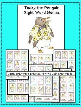 Tacky the Penguin Matching Game