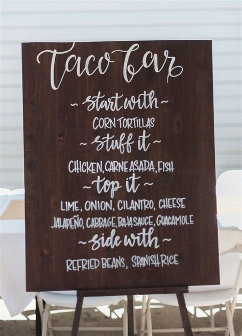 Taco Bar Sign Ideas