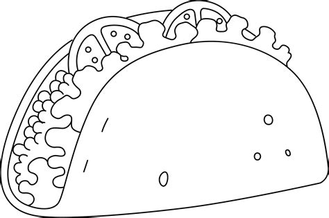 Taco Fiesta Coloring Page